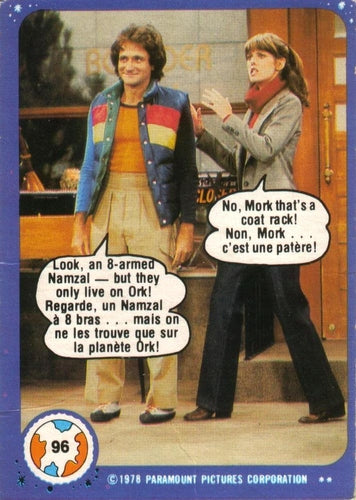 #96 Look, an 8-Armed Namzal - But They Only Live on Ork! - 1978 O-Pee-Chee Mork & Mindy