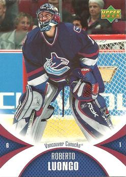 #96 Roberto Luongo - Vancouver Canucks - 2006-07 Upper Deck Mini Jersey Hockey