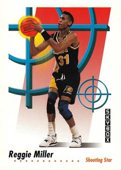 #596 Reggie Miller - Indiana Pacers - 1991-92 SkyBox Basketball