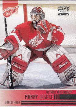 #96 Manny Legace - Detroit Red Wings - 2004-05 Pacific Hockey