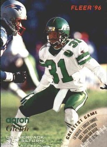 #96 Aaron Glenn - New York Jets - 1996 Fleer Football