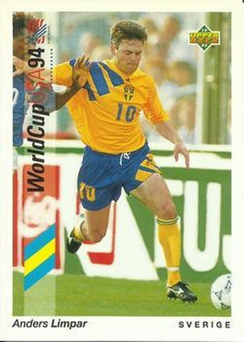 #96 Anders Limpar - Sverige - 1993 Upper Deck World Cup Preview English/Spanish Soccer