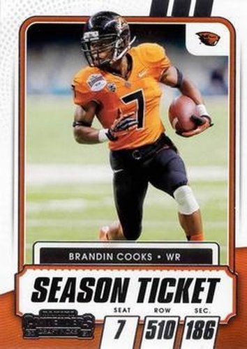 #96 Brandin Cooks - Oregon State Beavers - 2021 Panini Contenders Draft Picks Football