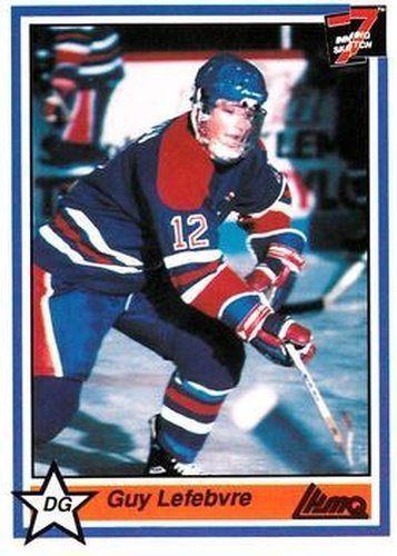#96 Guy Lefebvre - Trois-Rivieres Draveurs - 1990-91 7th Inning Sketch QMJHL Hockey