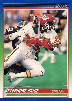 #96 Stephone Paige - Kansas City Chiefs - 1990 Score Football