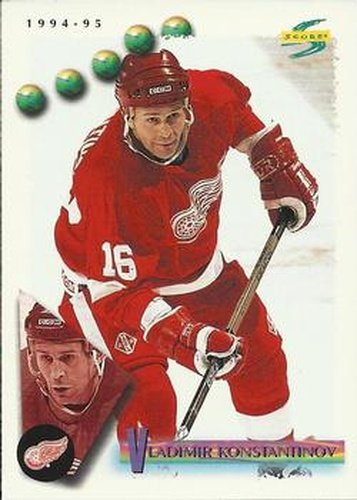 #96 Vladimir Konstantinov - Detroit Red Wings - 1994-95 Score Hockey