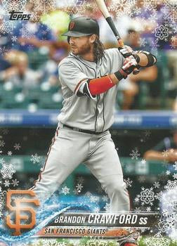 #HMW96 Brandon Crawford - San Francisco Giants - 2018 Topps Holiday Baseball