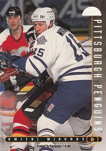 #96 Dmitri Mironov - Pittsburgh Penguins - 1995-96 Leaf Hockey