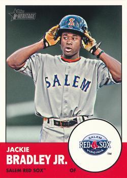 #96a Jackie Bradley Jr. - Salem Red Sox - 2012 Topps Heritage Minor League Baseball