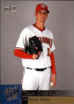 #974 Scott Olsen - Washington Nationals - 2009 Upper Deck Baseball