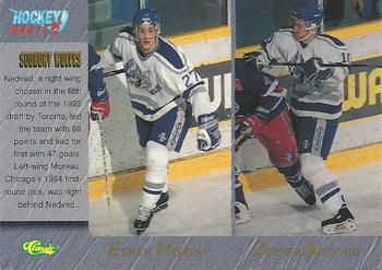 #97 Ethan Moreau / Zdenek Nedved / Jamie Rivers / Jason Bonsignore - Sudbury Wolves - 1995 Classic Hockey