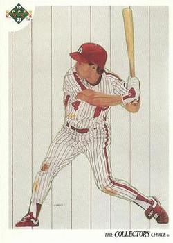 #97 Lenny Dykstra - Philadelphia Phillies - 1991 Upper Deck Baseball