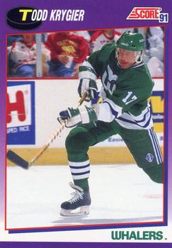#97 Todd Krygier - Hartford Whalers - 1991-92 Score American Hockey