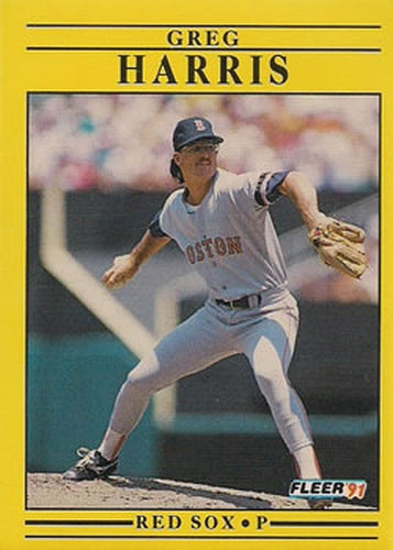 #97 Greg Harris - Boston Red Sox - 1991 Fleer Baseball