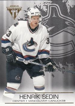#97 Henrik Sedin - Vancouver Canucks - 2003-04 Pacific Private Stock Titanium Hockey