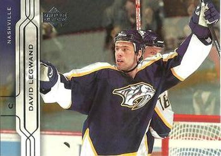 #97 David Legwand - Nashville Predators - 2004-05 Upper Deck Hockey
