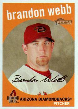 #97 Brandon Webb - Arizona Diamondbacks - 2008 Topps Heritage Baseball