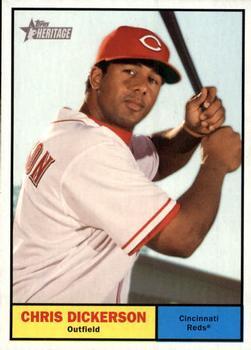 #97 Chris Dickerson - Cincinnati Reds - 2010 Topps Heritage Baseball