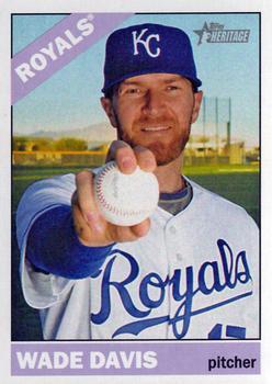 #97 Wade Davis - Kansas City Royals - 2015 Topps Heritage Baseball