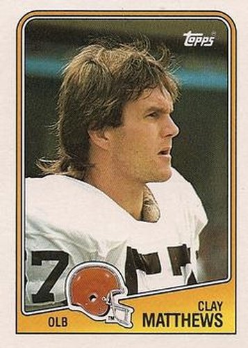 97 Clay Matthews - Cleveland Browns - 1988 Topps Football – Isolated Cards