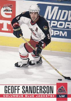 #97 Geoff Sanderson - Columbus Blue Jackets - 2003-04 Pacific Hockey