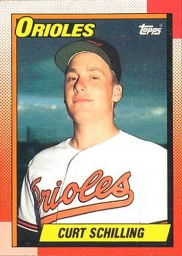 #97 Curt Schilling - Baltimore Orioles - 1990 O-Pee-Chee Baseball