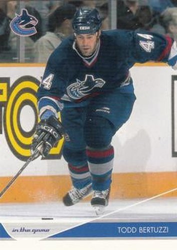 #97 Todd Bertuzzi - Vancouver Canucks - 2003-04 In The Game Toronto Star Hockey