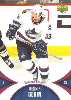 #97 Henrik Sedin - Vancouver Canucks - 2006-07 Upper Deck Mini Jersey Hockey