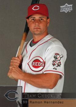 #981 Ramon Hernandez - Cincinnati Reds - 2009 Upper Deck Baseball