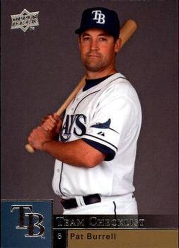 #989 Pat Burrell - Tampa Bay Rays - 2009 Upper Deck Baseball