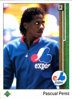 #498 Pascual Perez - Montreal Expos - 1989 Upper Deck Baseball