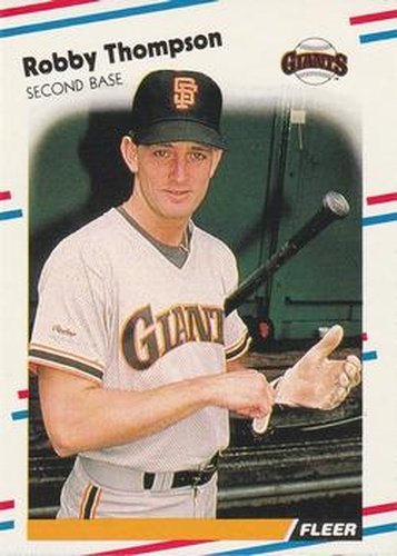 #98 Robby Thompson - San Francisco Giants - 1988 Fleer Baseball