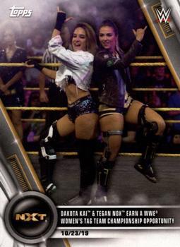 #98 Dakota Kai & Tegan Nox Earn a WWE Women's Tag Team Championship Opportunity - 2020 Topps WWE Women's Division Wrestling