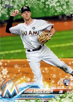#HMW98 Brian Anderson - Miami Marlins - 2018 Topps Holiday Baseball