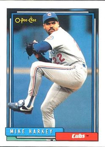 #98 Mike Harkey - Chicago Cubs - 1992 O-Pee-Chee Baseball