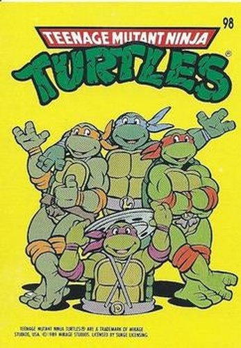#98 Teenage Mutant Ninja Turtles - 1989 O-Pee-Chee Teenage Mutant Ninja Turtles