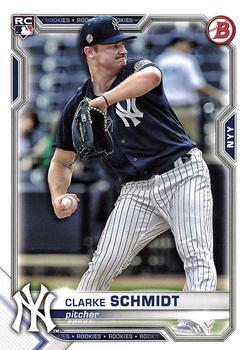 #98 Clarke Schmidt - New York Yankees - 2021 Bowman Baseball