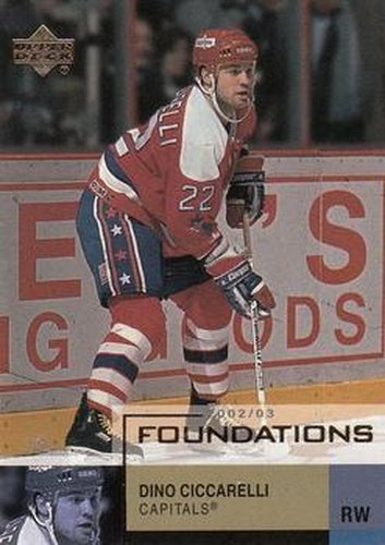 #98 Dino Ciccarelli - Washington Capitals - 2002-03 Upper Deck Foundations Hockey