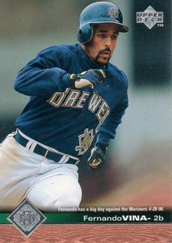 #98 Fernando Vina - Milwaukee Brewers - 1997 Upper Deck Baseball