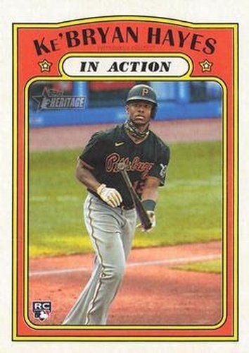#98 Ke'Bryan Hayes - Pittsburgh Pirates - 2021 Topps Heritage Baseball