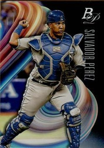 #98 Salvador Perez - Kansas City Royals - 2018 Bowman Platinum Baseball