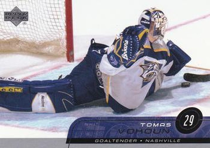 #98 Tomas Vokoun - Nashville Predators - 2002-03 Upper Deck Hockey