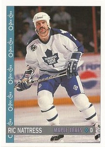 #98 Ric Nattress - Toronto Maple Leafs - 1992-93 O-Pee-Chee Hockey