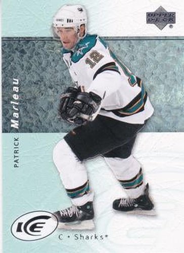 #98 Patrick Marleau - San Jose Sharks - 2007-08 Upper Deck Ice Hockey