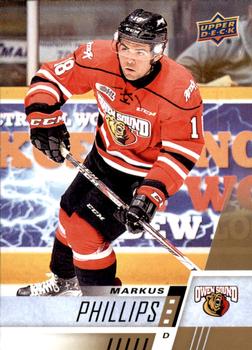 #98 Markus Phillips - Owen Sound Attack - 2017-18 Upper Deck CHL Hockey