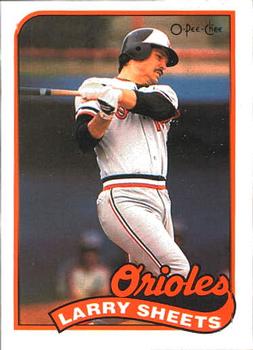 #98 Larry Sheets - Baltimore Orioles - 1989 O-Pee-Chee Baseball