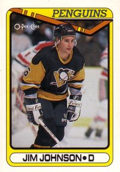 #98 Jim Johnson - Pittsburgh Penguins - 1990-91 O-Pee-Chee Hockey