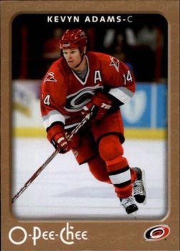 #99 Kevyn Adams - Carolina Hurricanes - 2006-07 O-Pee-Chee Hockey