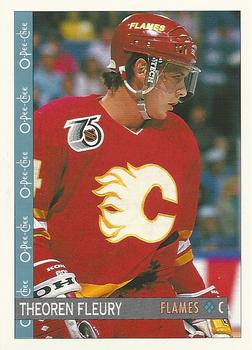 #99 Theoren Fleury - Calgary Flames - 1992-93 O-Pee-Chee Hockey