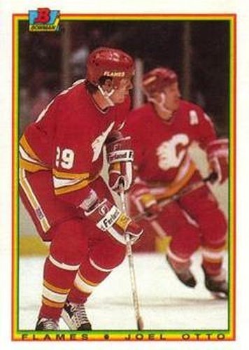#99 Joel Otto - Calgary Flames - 1990-91 Bowman Hockey